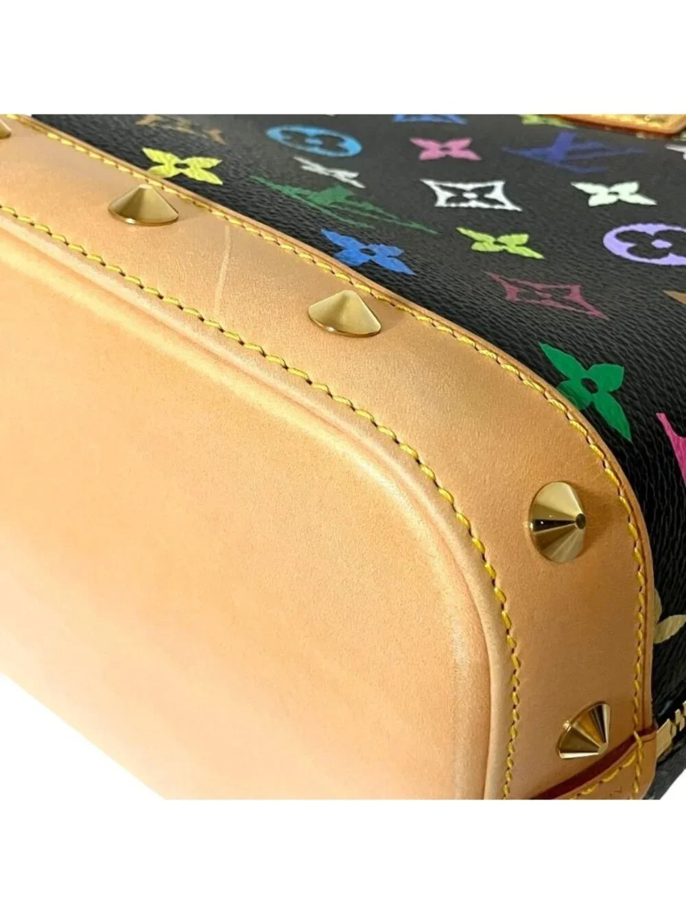 Louis Vuitton Monogram Multi Alma Handbag Black Multicolor